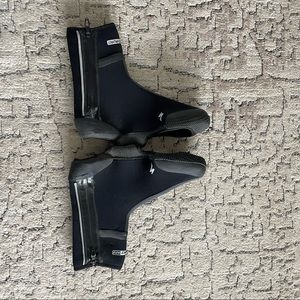 Specialized Deflect H2O Shoe Covers Unisex Large Black Zippered Neoprene Uppers